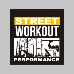 Street Workout Performance čierne teplákové kraťasy s tlačeným logom